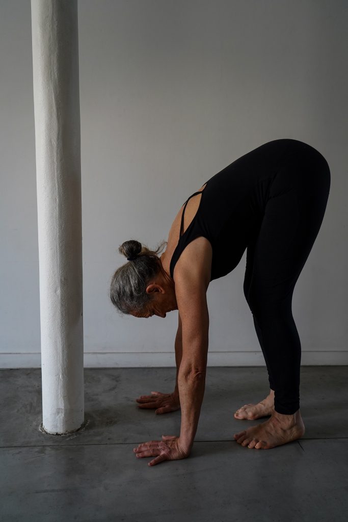 Virginie Pépin en atelier d'initiation au yoga